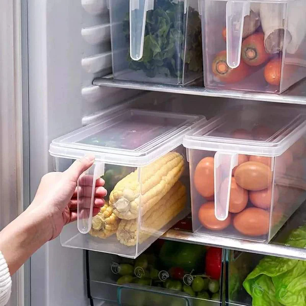 4L Handpull Clear Vegetable Fridge Containers - Image 3