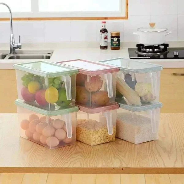 4L Handpull Clear Vegetable Fridge Containers - Image 6