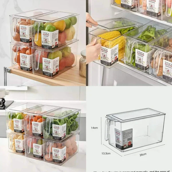4Ltrs Acrylic Airtight Refrigerator Storage Containers - Image 6
