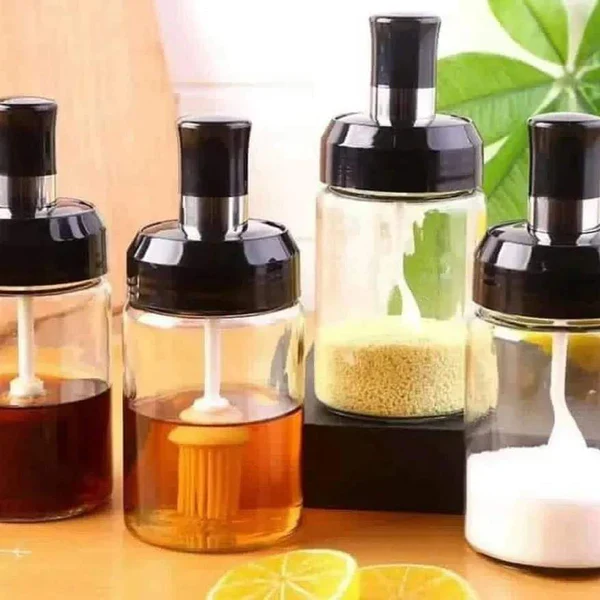4pcs 250ml Spice canisters with Scooping spoons - Image 4