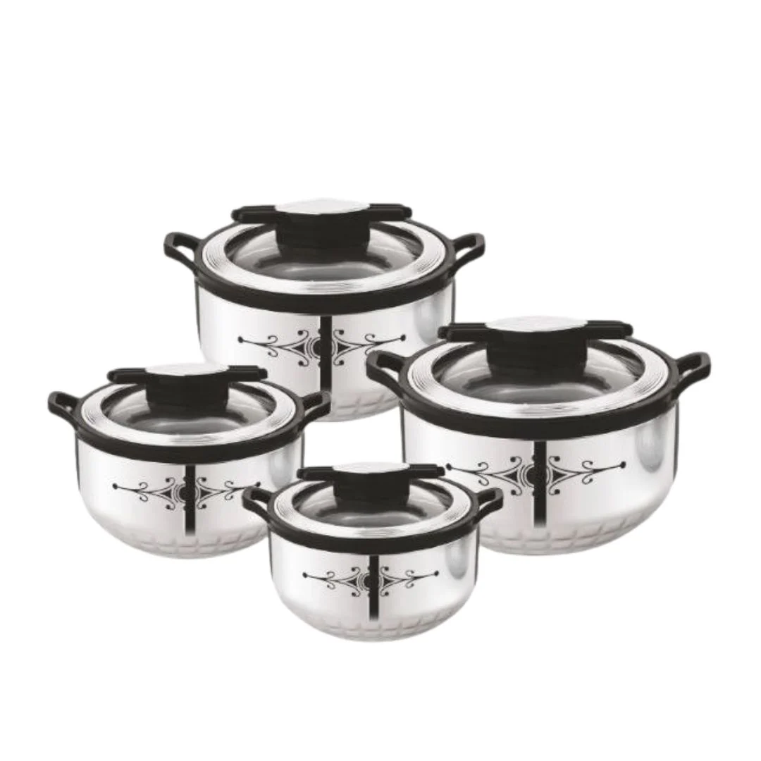 4Pcs Insulated Steel Hotpot - Image 2