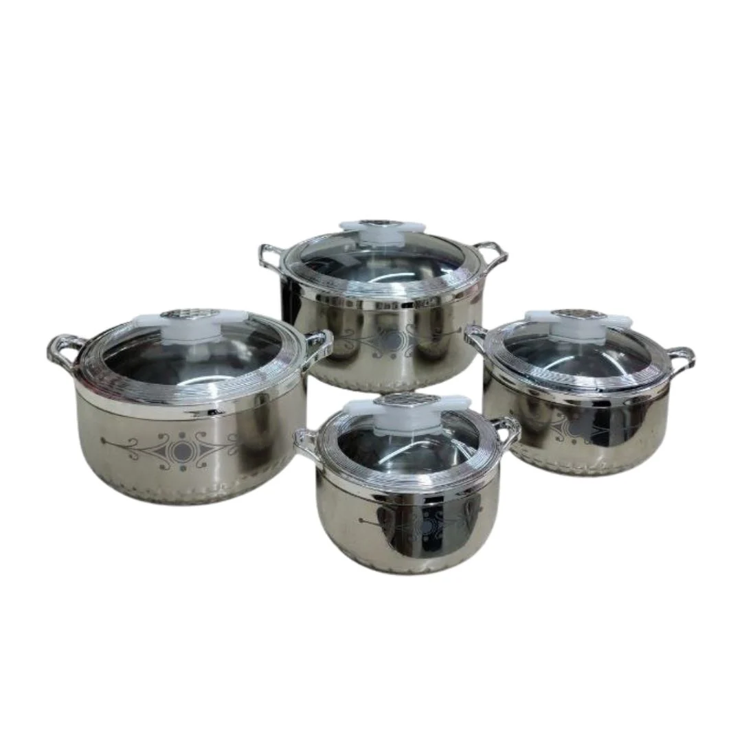 4Pcs Insulated Steel Hotpot - Image 3