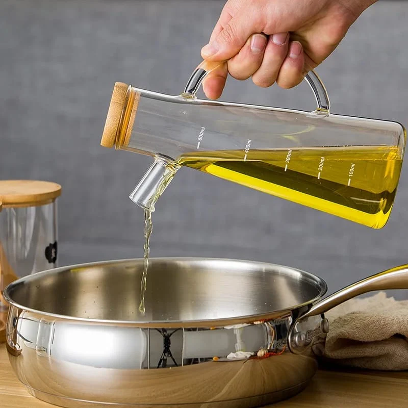 4pcs Oil Jar Set With Bamboo Stand - Image 3