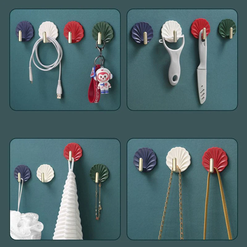 4pcs Punch-Free Wall Hanging Hooks - Image 2