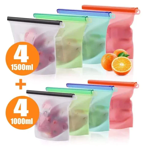4pcs Silicon Fridge bags - Image 2