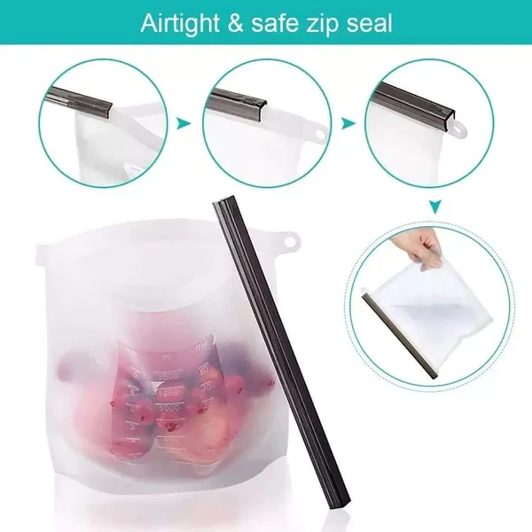 4pcs Silicon Fridge bags - Image 5
