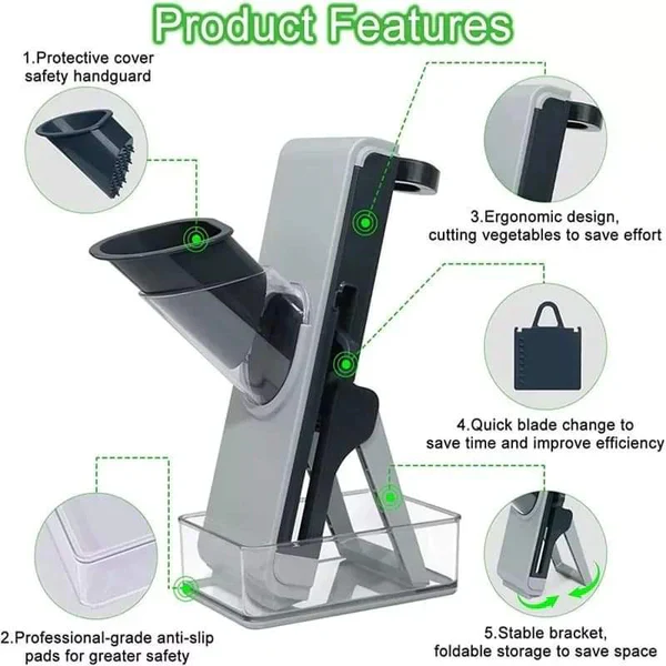 5 in 1 multifunctional vegetable cutter - Image 3