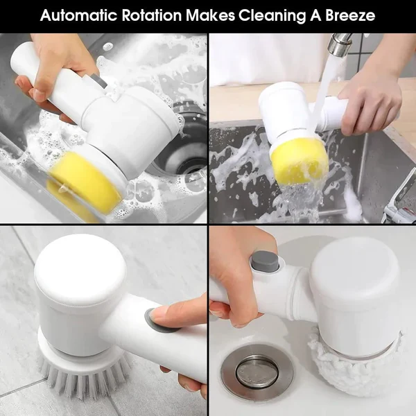 5 in 1 Rechargeable Electric Cleaning Brush - Image 2