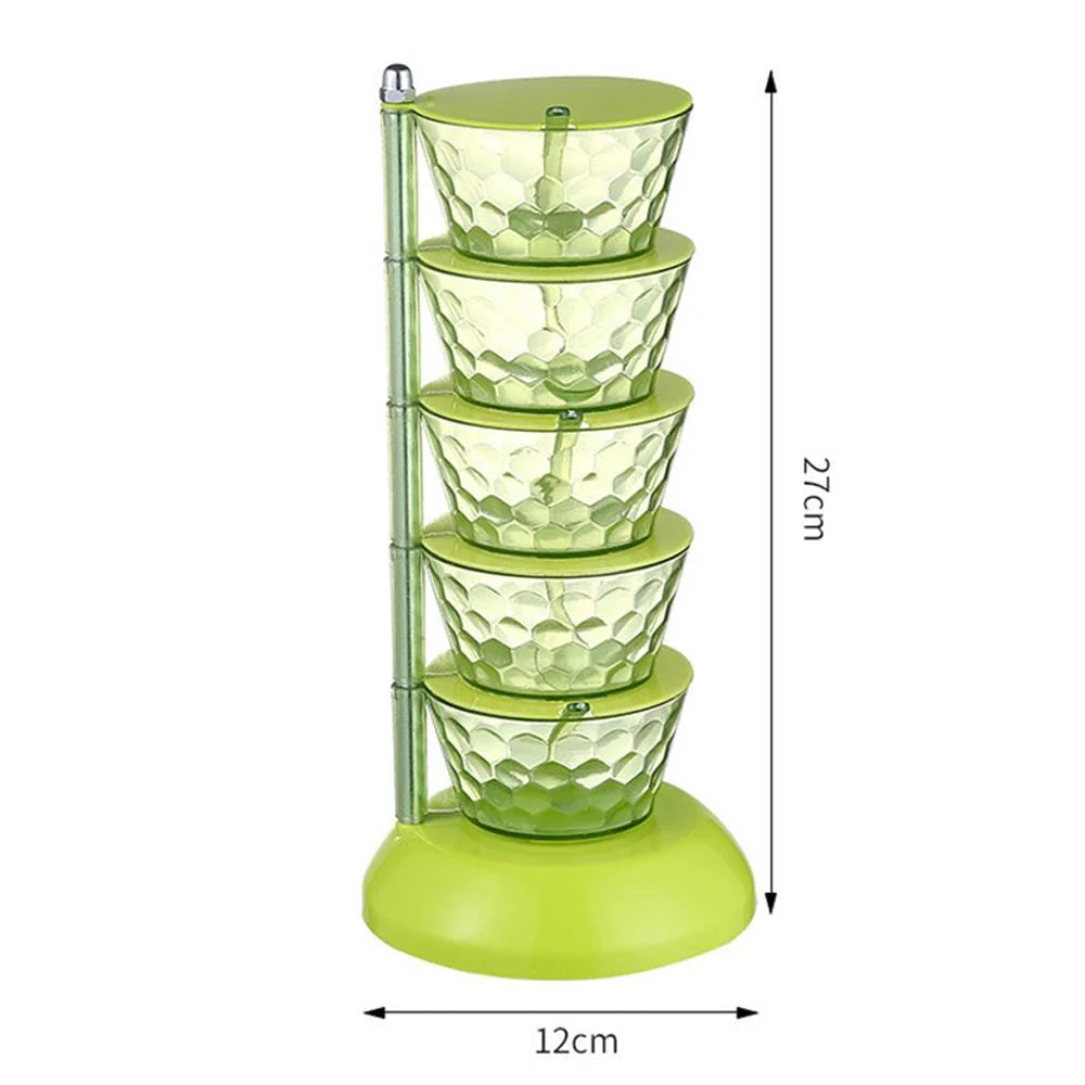 5 layer rotating spice seasoning stand - Image 3