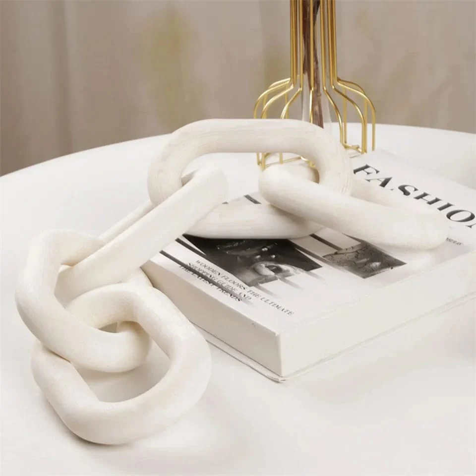 5-Link Wood Knot Rustic Decorative Accents Black Wood Chain - Image 3