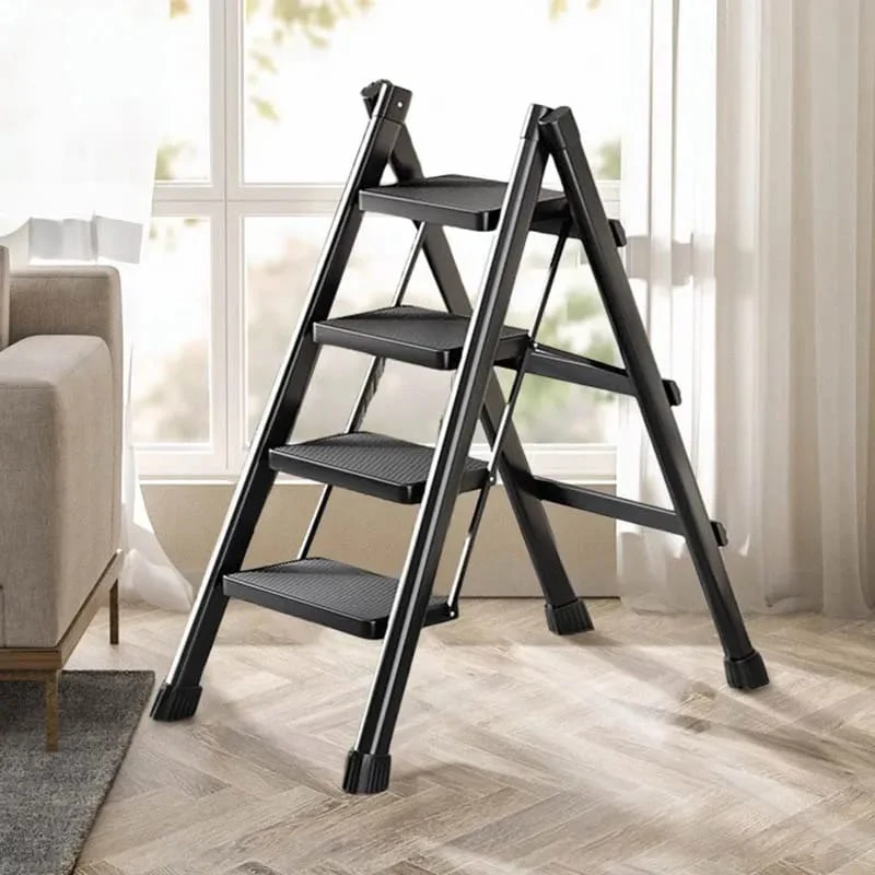 5-Step Foldable Aluminum Ladder | Heavy-Duty 330kg Capacity | Home & Office Us - Image 4