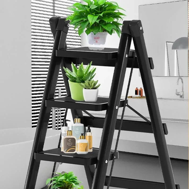 5-Step Foldable Aluminum Ladder | Heavy-Duty 330kg Capacity | Home & Office Us - Image 8