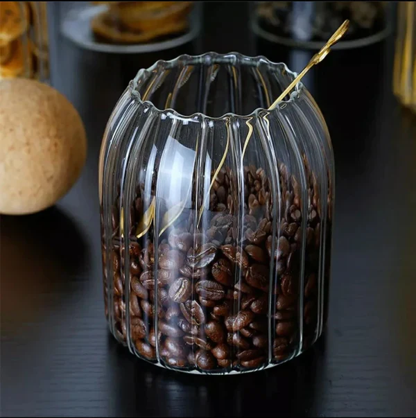 500 ml transparent glass storage jar - Image 3