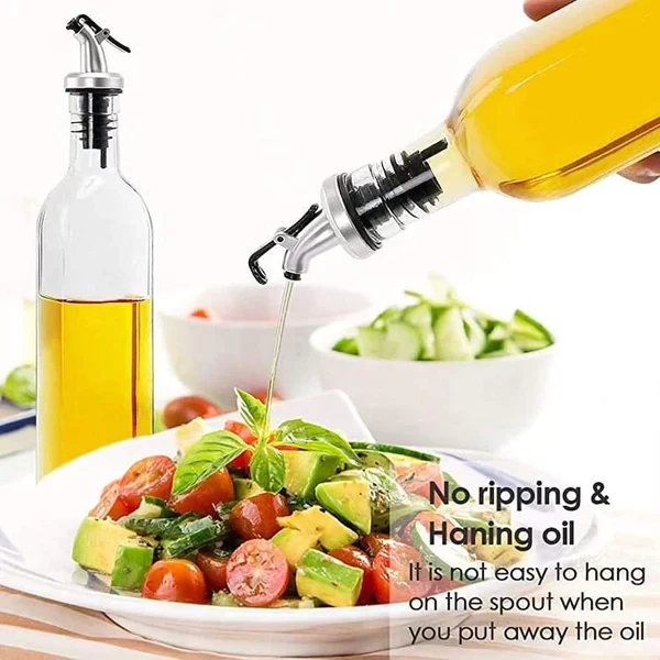 500ml Clear glass oil dispenser bottle - Image 5