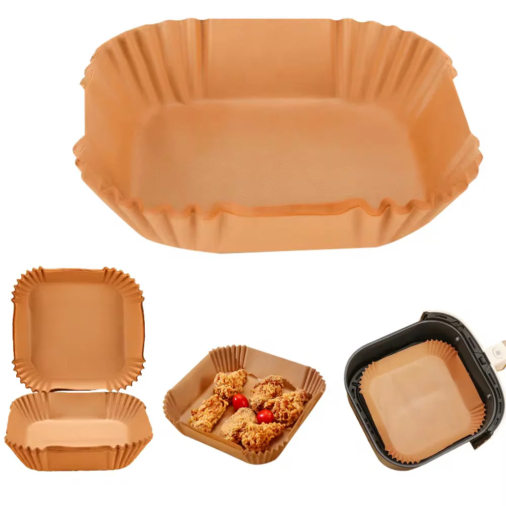 50pcs Disposable Air Fryer Parchment Paper Liners – Nonstick & Oil-Proof - Image 6