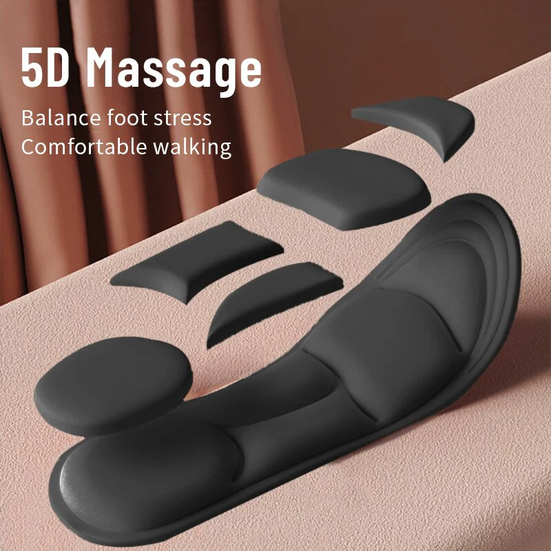 5D Unisex Breathable feet Care Orthopedic Insoles Pair - Image 3