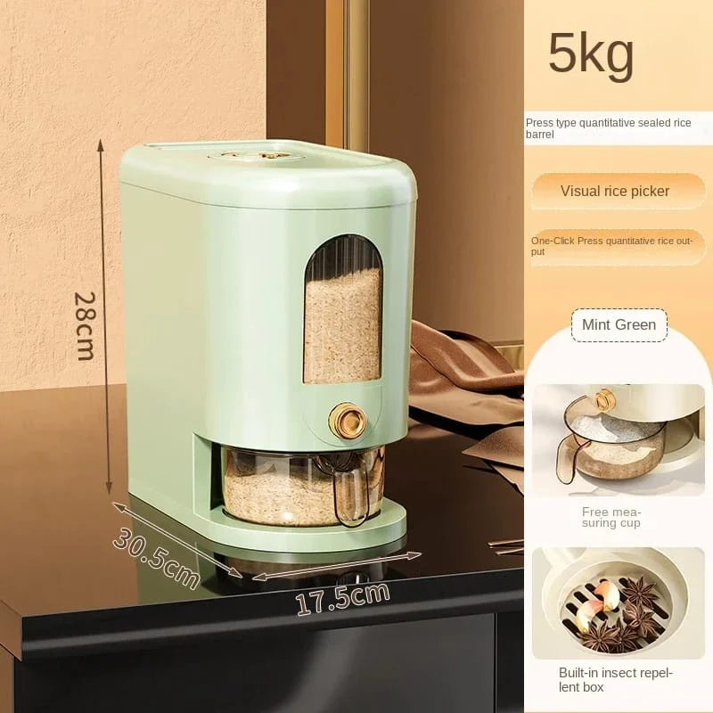 5L Large Rice Cereals Storage Box - Image 6