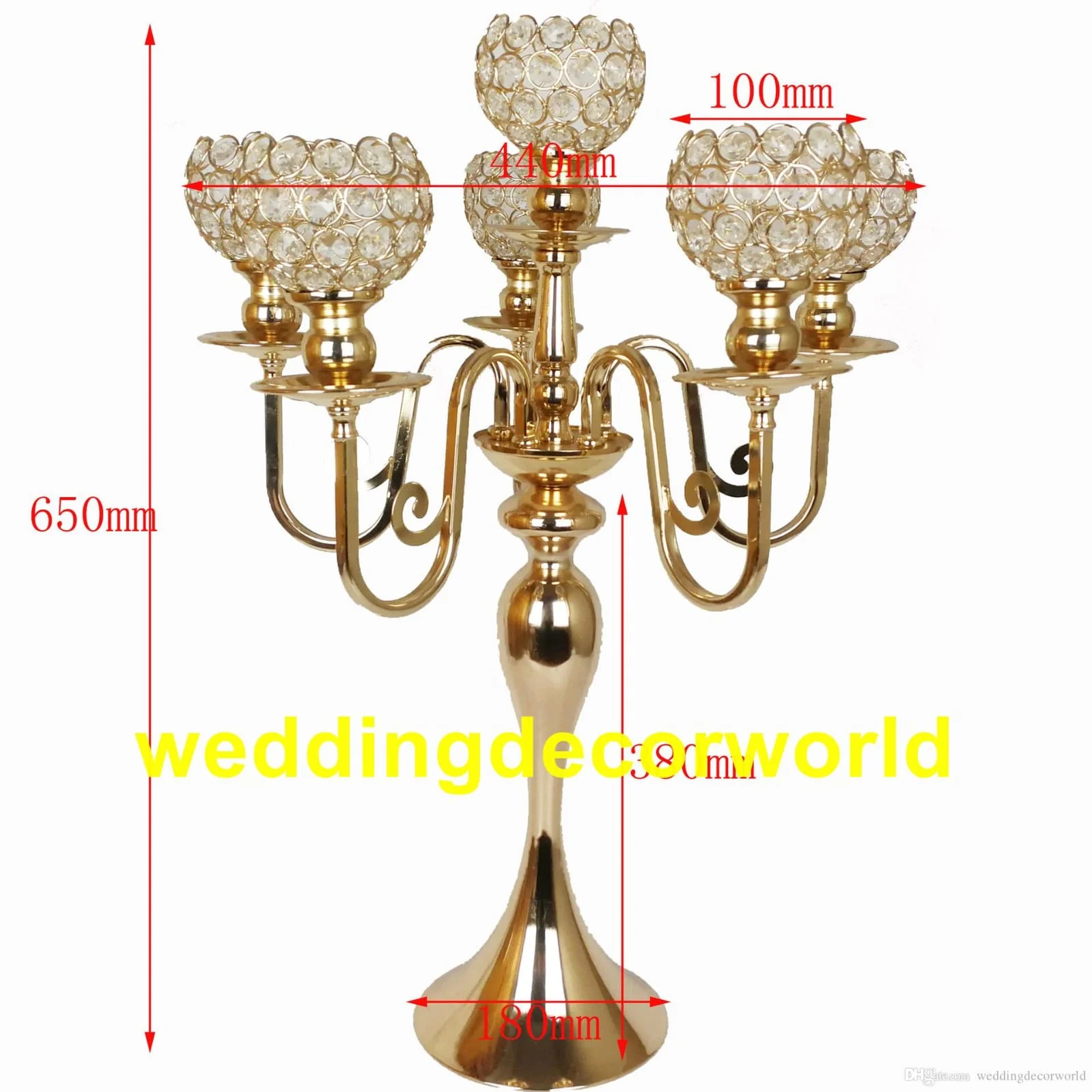 5piece Candle Metal  Candlestick - Image 3