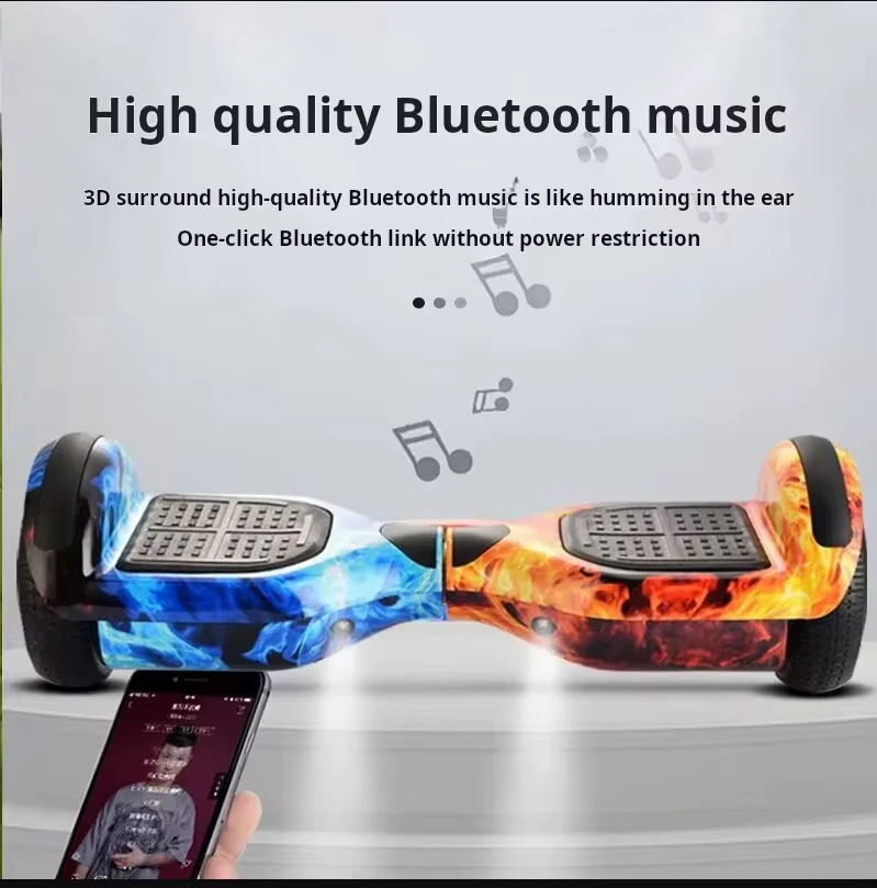 Electric Hoverboard – 6.5” LED Smart Self-Balancing Scooter with Bluetooth Speaker - Image 3