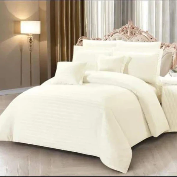 6*6 Stripped cotton bedsheets - Image 4