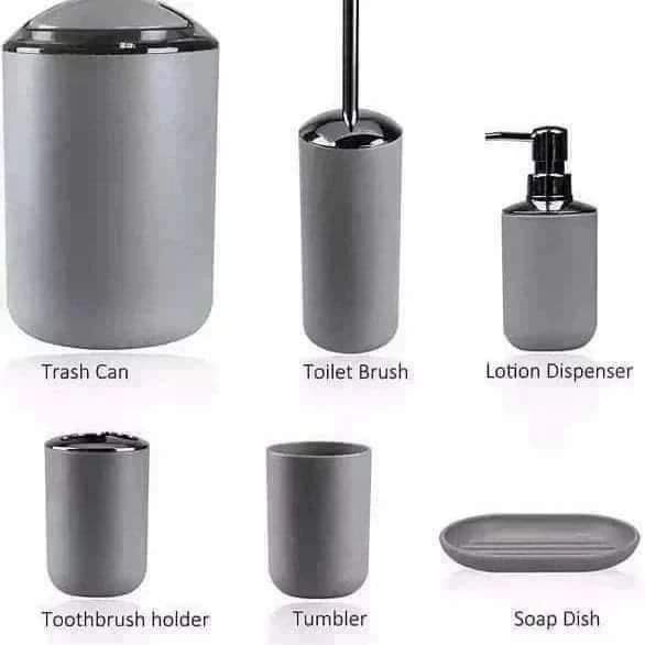 6 in 1 Bathroom Accessories set - Image 3