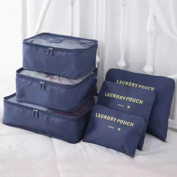 6-Piece Travel Packing Cubes Set | Suitcase Organizer Bags | Luggage Organizer - Image 3
