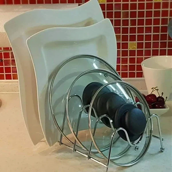 6 Slot Plate and Pot Lid Holder - Image 2