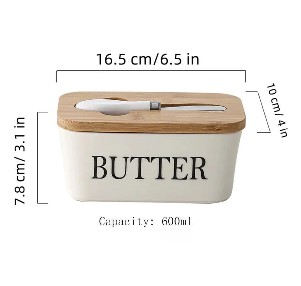 400ml Ceramic Butter Dish - Image 6
