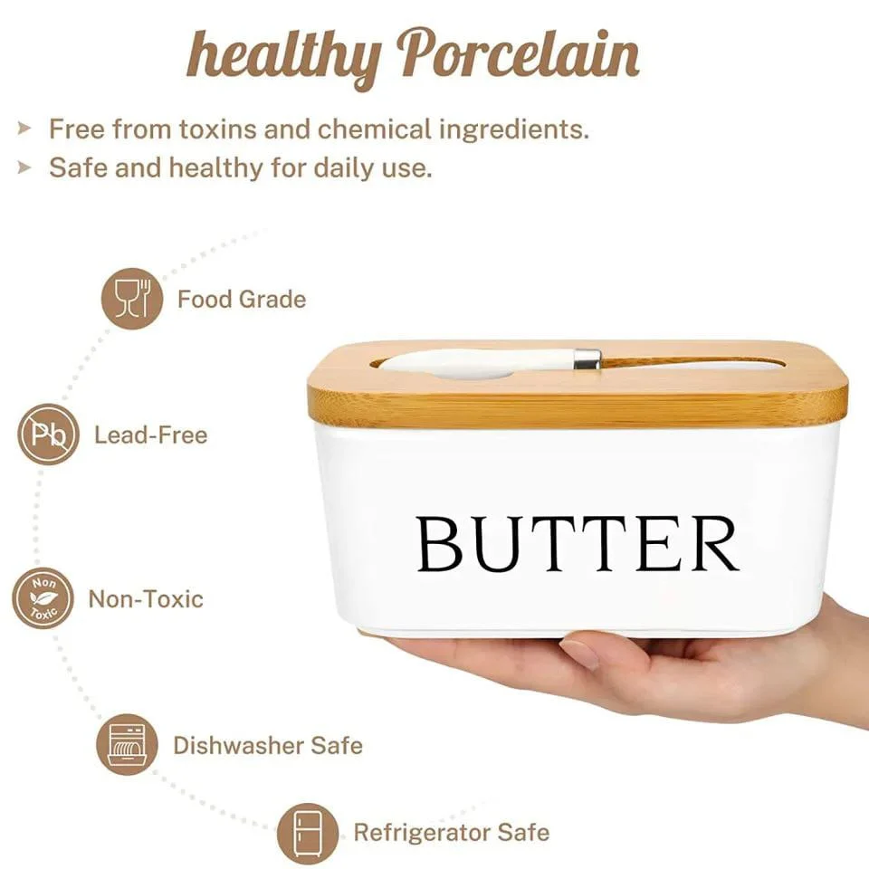 400ml Ceramic Butter Dish - Image 8