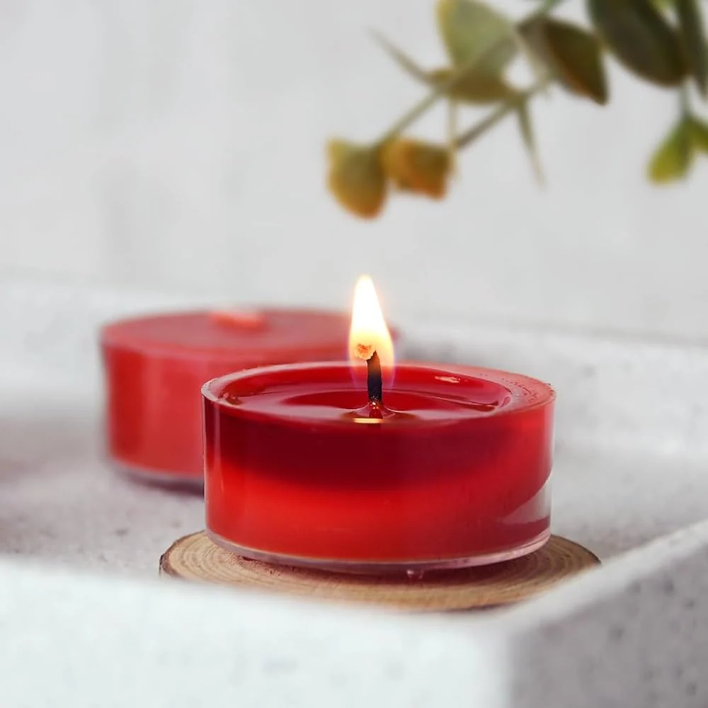 6pc pack of scented candles in glass holders - Image 3
