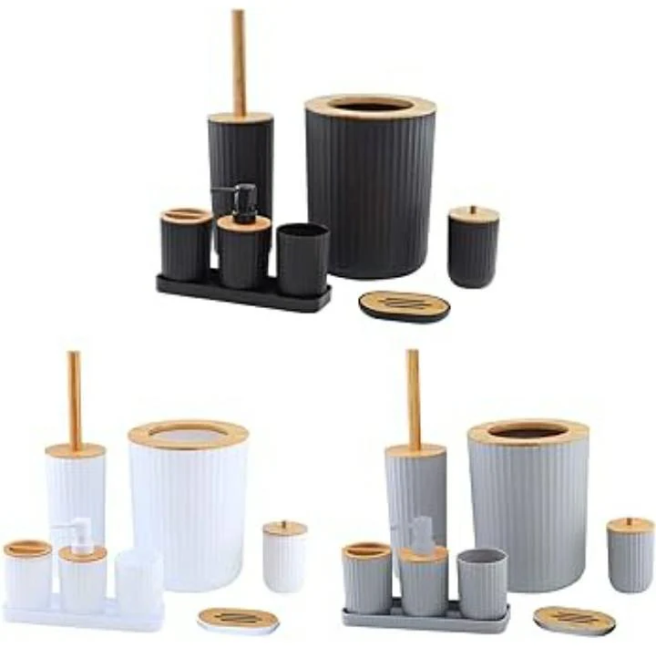 6Pcs Bathroom Accessories Set Soap Dish for Bathroom - Image 2