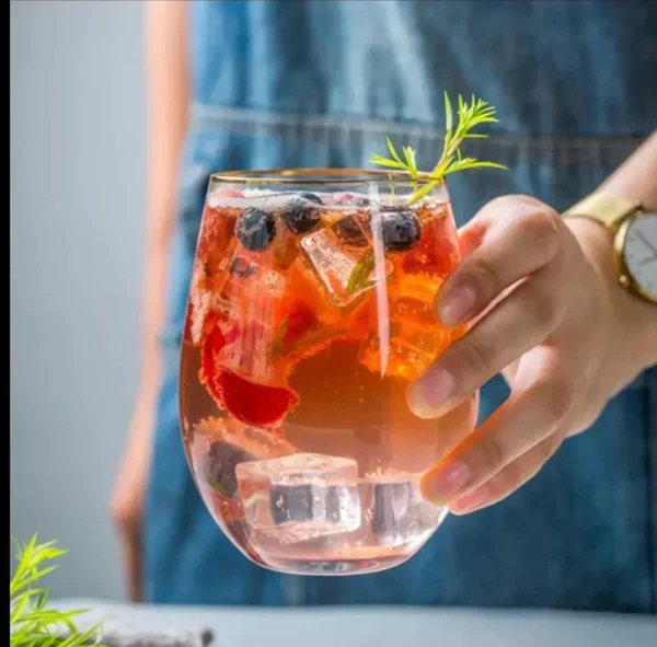 6pcs Creative Stemless Rainbow Glasses - Image 3
