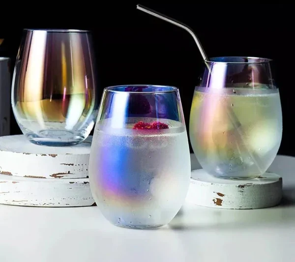 6pcs Creative Stemless Rainbow Glasses - Image 4