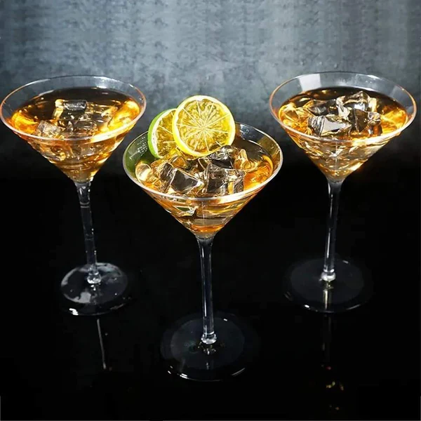 6pcs Elegant Martini Cocktail Glass Set – 190ml Goblet Glasses - Image 3