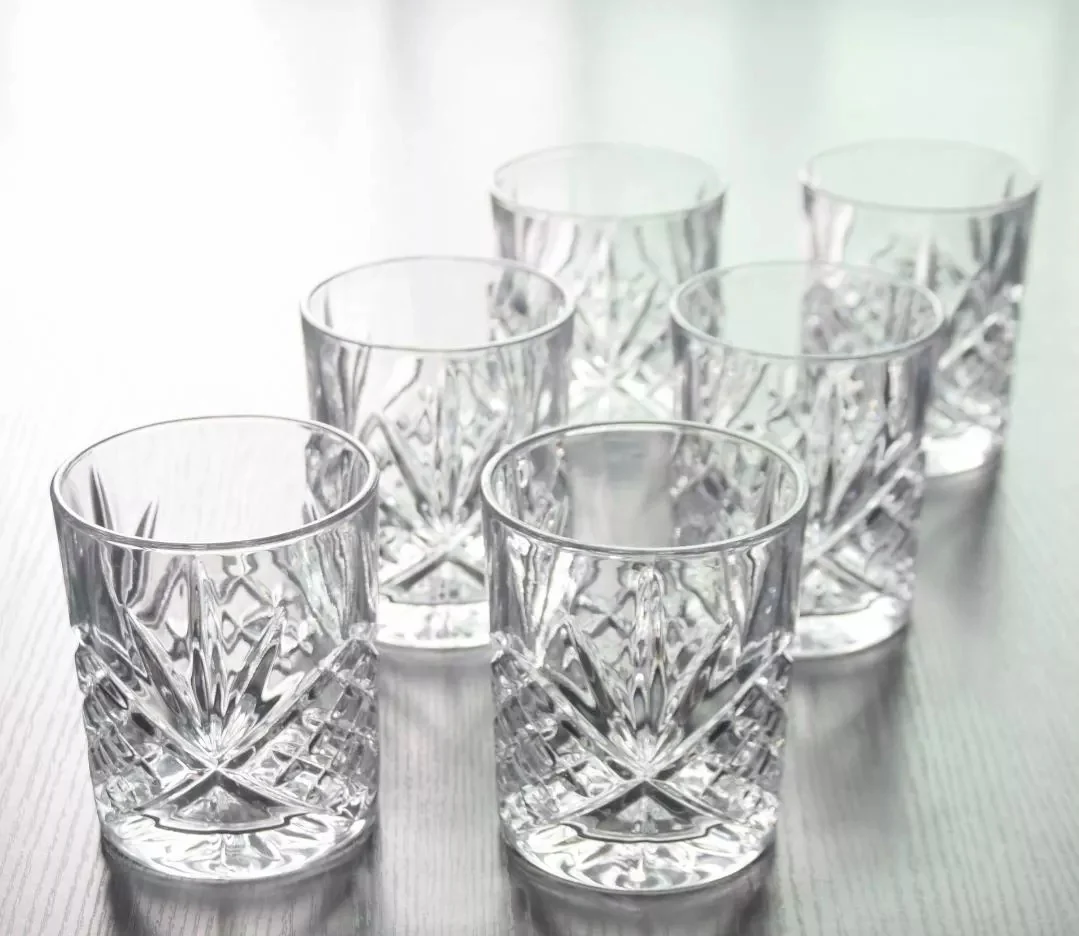 6Pcs French Style Glass Whisky Cup Tea Cup Coffee Mug Mini Bar Wine Cup Vodka 340ml - Image 2