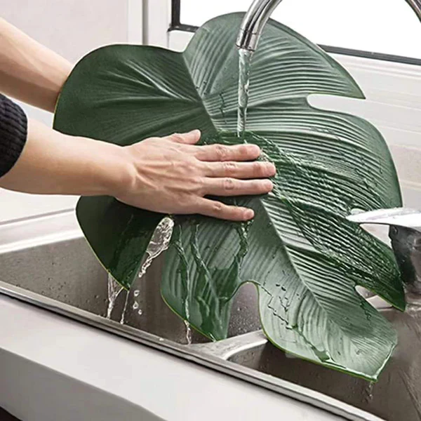 6pcs Green Leaf Table Mats - Image 5