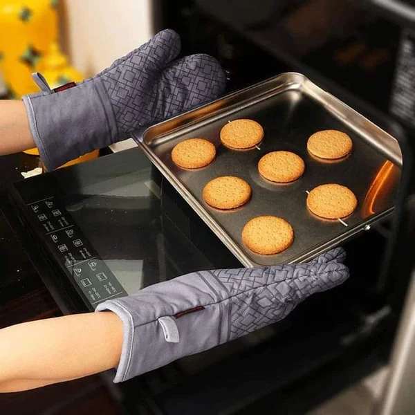 6pcs High quality heat resistant oven mittens and pot holders - Image 4