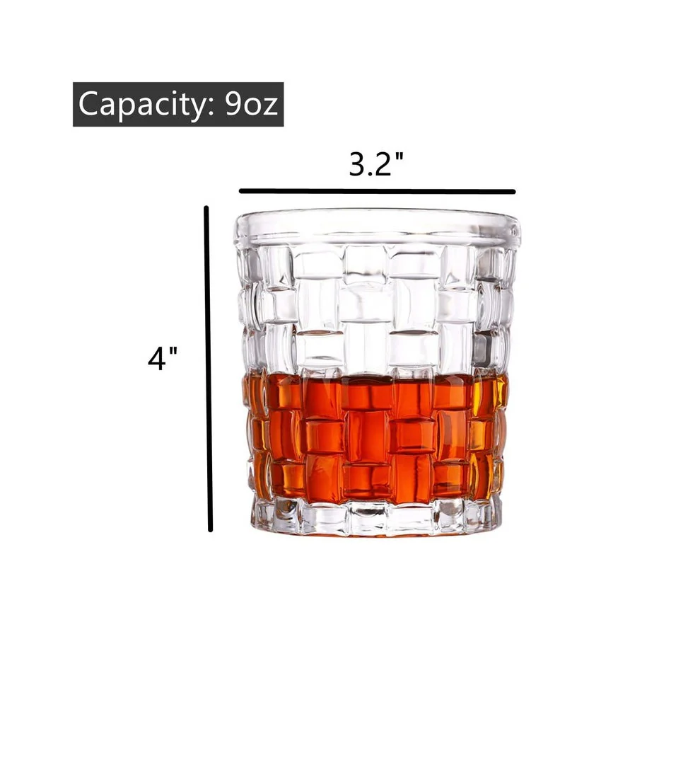 6pcs Medium Whiskey Glass 250ml Hard Glass Glasses Brandy Vodka Liquor Whiskey Drinking Glasses - Image 3