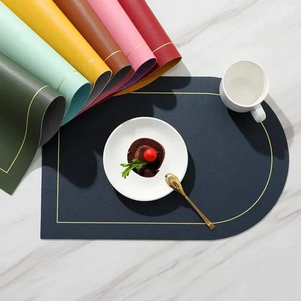 6pcs Nordic Leather Anti-Slip Table Mats - Image 6