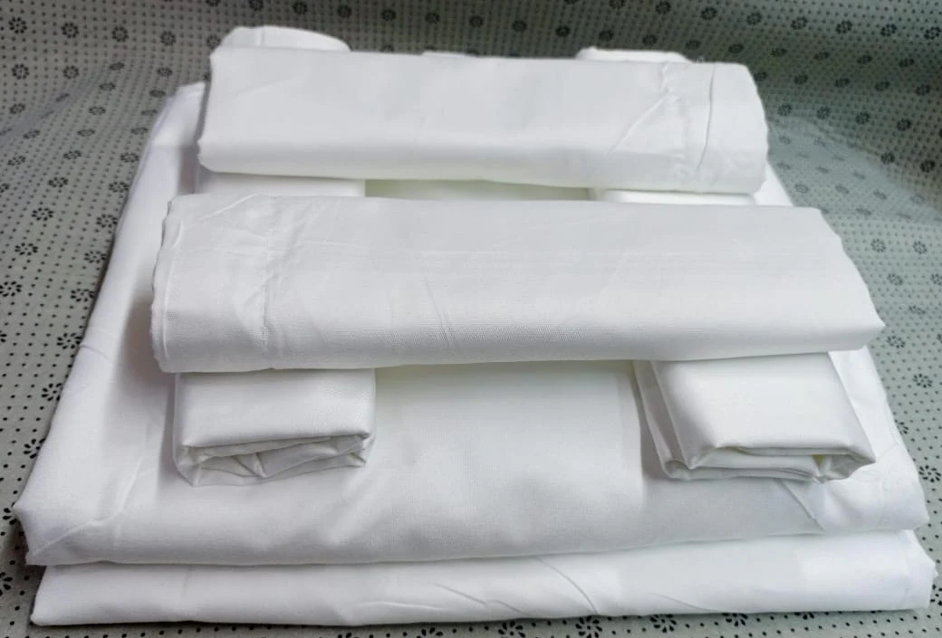 6pcs Plain White Bedsheets 6*7 - Image 2