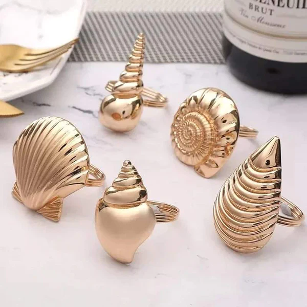 6pcs Sea Shell Theme Napkin Holder - Image 4