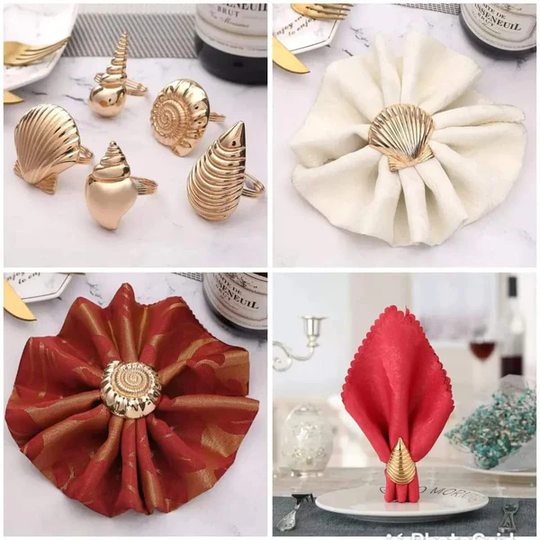 6pcs Sea Shell Theme Napkin Holder - Image 6