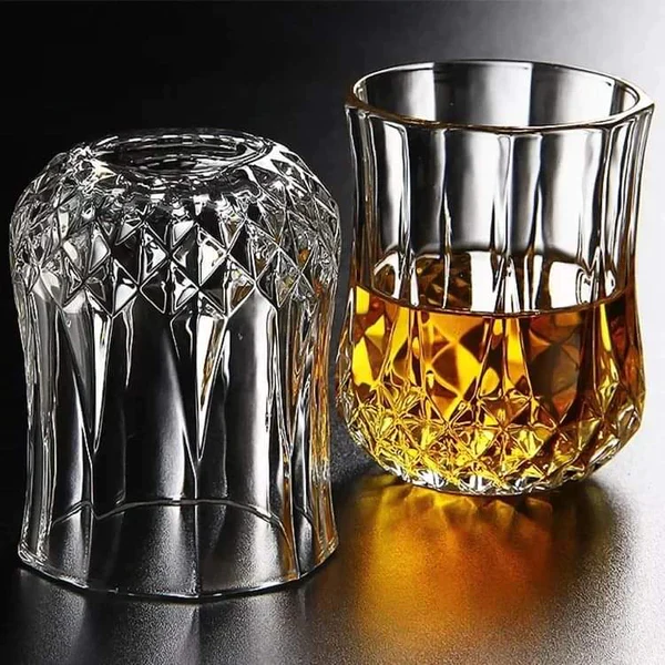 6pcs Short crystal diamond glasses - Image 2