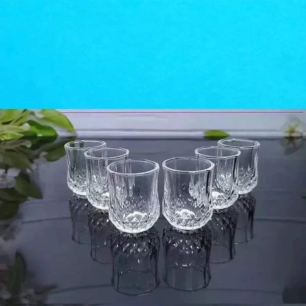 6pcs Short crystal diamond glasses - Image 3