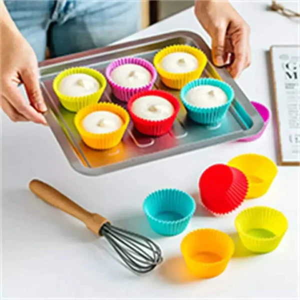 6pcs Silicon Cupcake Molds - Image 3