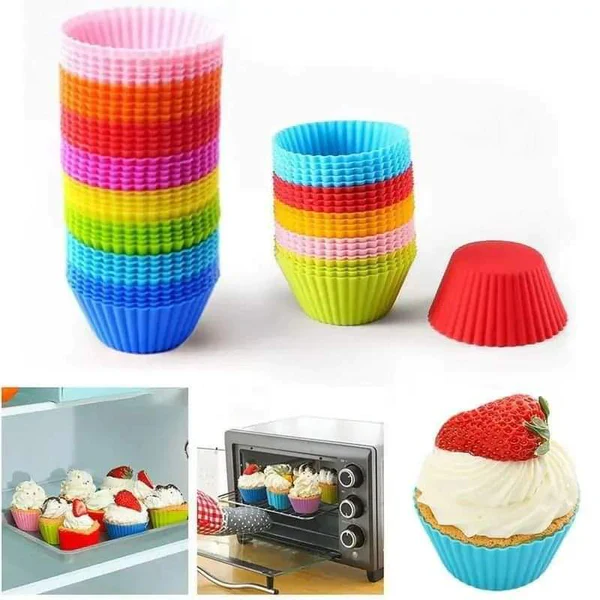 6pcs Silicon Cupcake Molds - Image 5