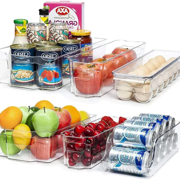 6pcs Stackable Storage Refrigerator Organizers - Image 3