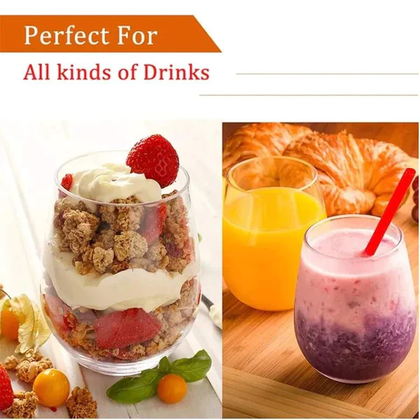 6pcs Danny Home Turkish Crystal Clear Wine Glasses 300ml - Image 2
