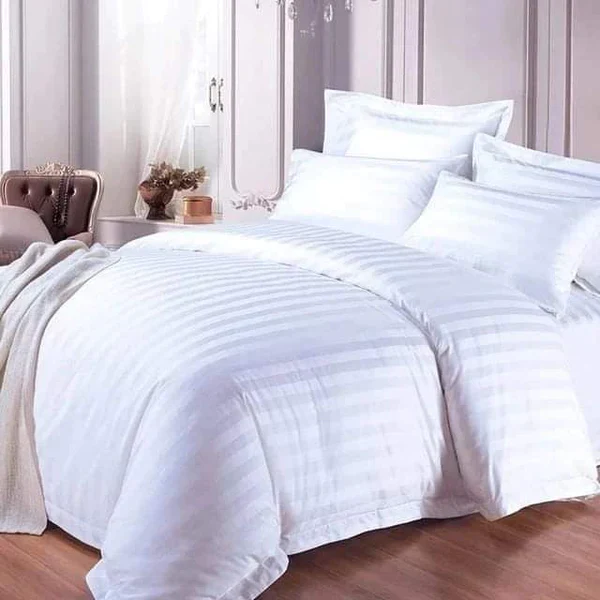 7*8 Stripped cotton duvet cover set/set - Image 3