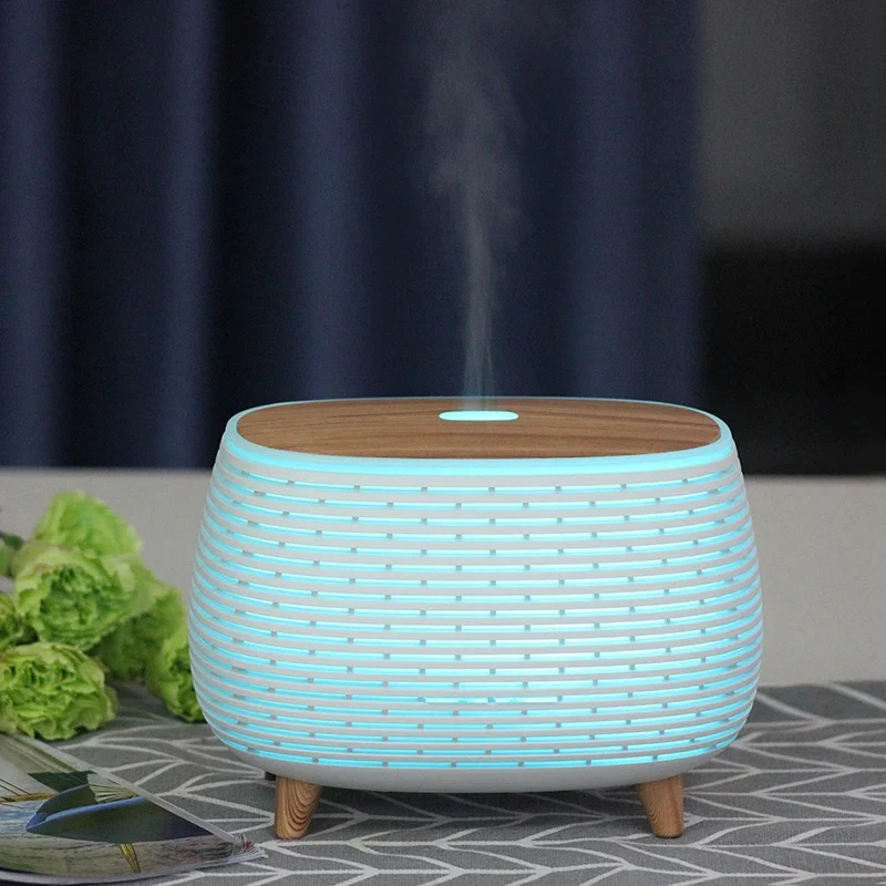 7 Colors Wood Grain Ultrasonic Humidifier Aromatherapy & Diffuser - Image 7